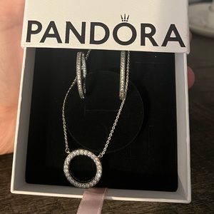 Sparkle & hearts necklace & earrings